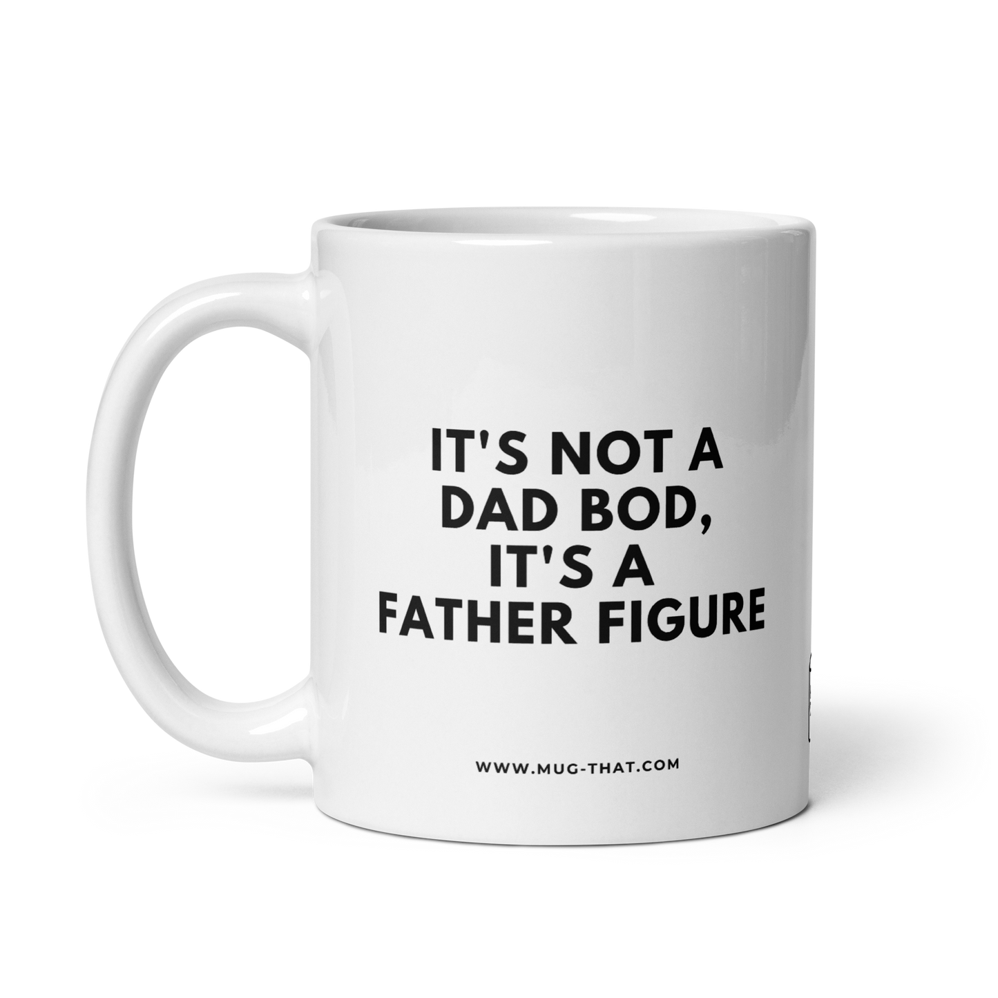 MUG THAT Coffee Mug 325ml | “IT'S NOT A DAD BOD IT'S A FATHER FIGURE” | Funny Dad Mug | Humorous Office Gift