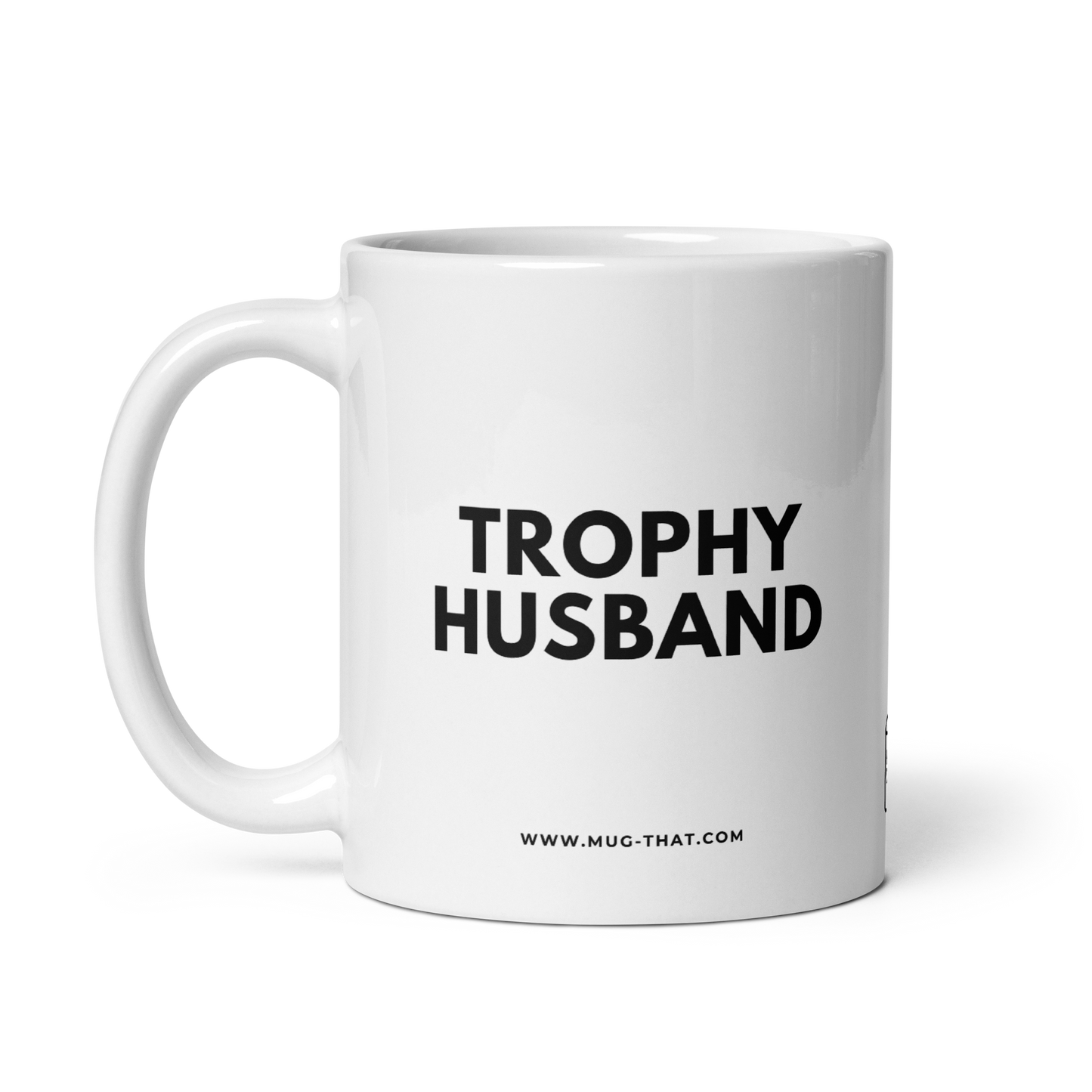 MUG THAT Coffee Mug 325ml | “TROPHY HUSBAND” | Funny Statement Mug | Humorous Office Gift