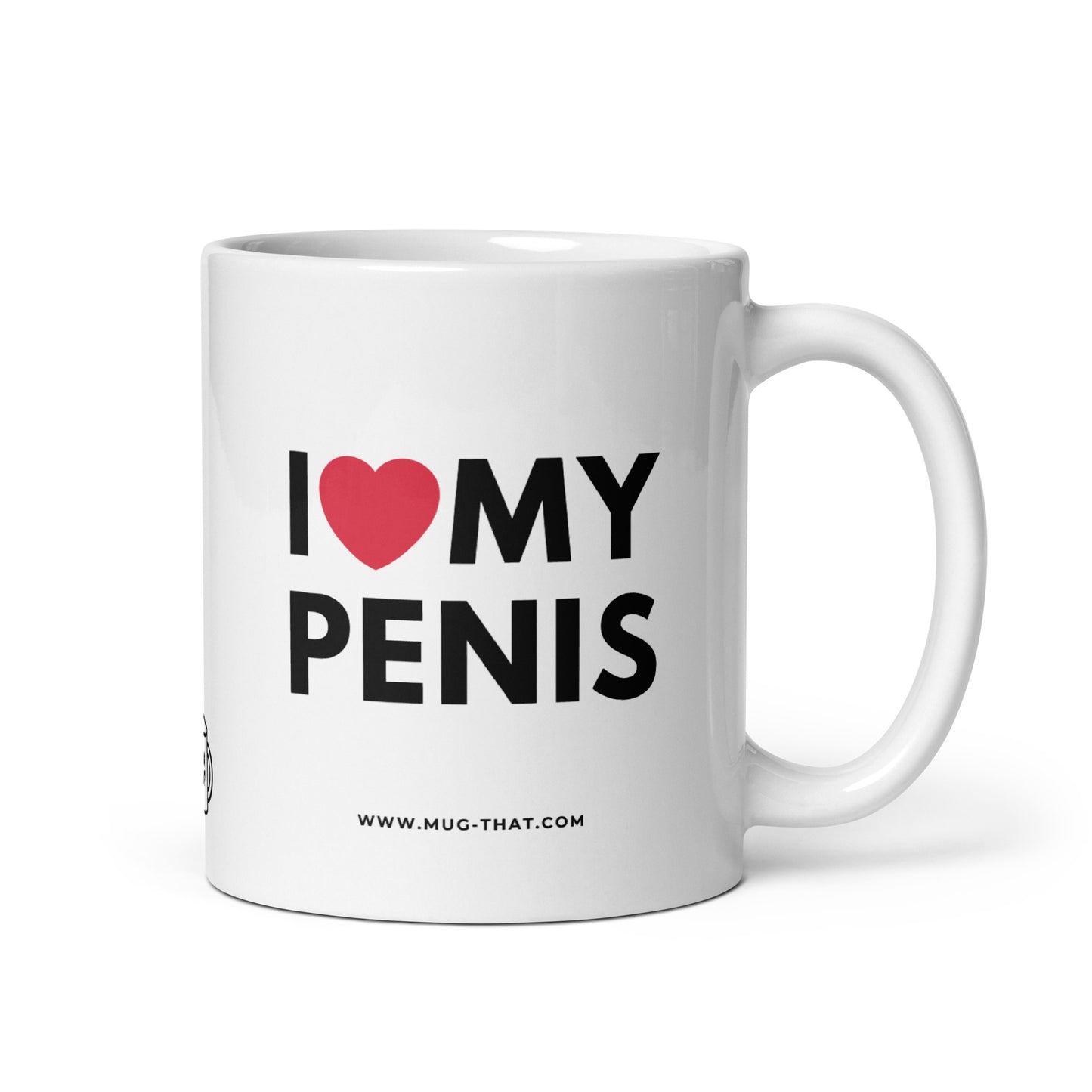 Kaffeetasse mit dem Text - I love my Penis