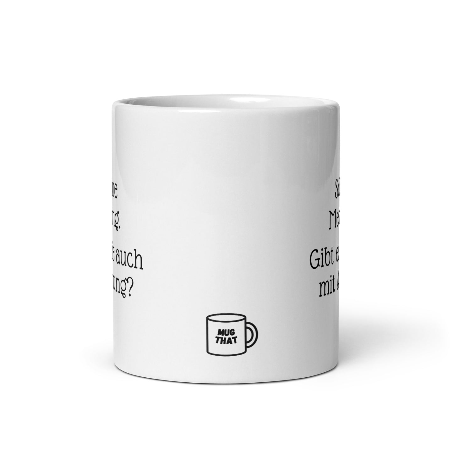 Geschenk Kaffeetasse für Meeting-Marathons. MUG THAT Keramik Becher mit sarkastischem Bürohumor. Spülmaschinenfest und perfekt für Besprechungen