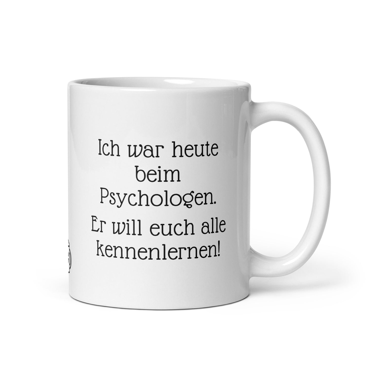 Lustige Sprüche Tasse mit witzig spruch für Büro. Weisse Kaffeetasse mit Humor Text