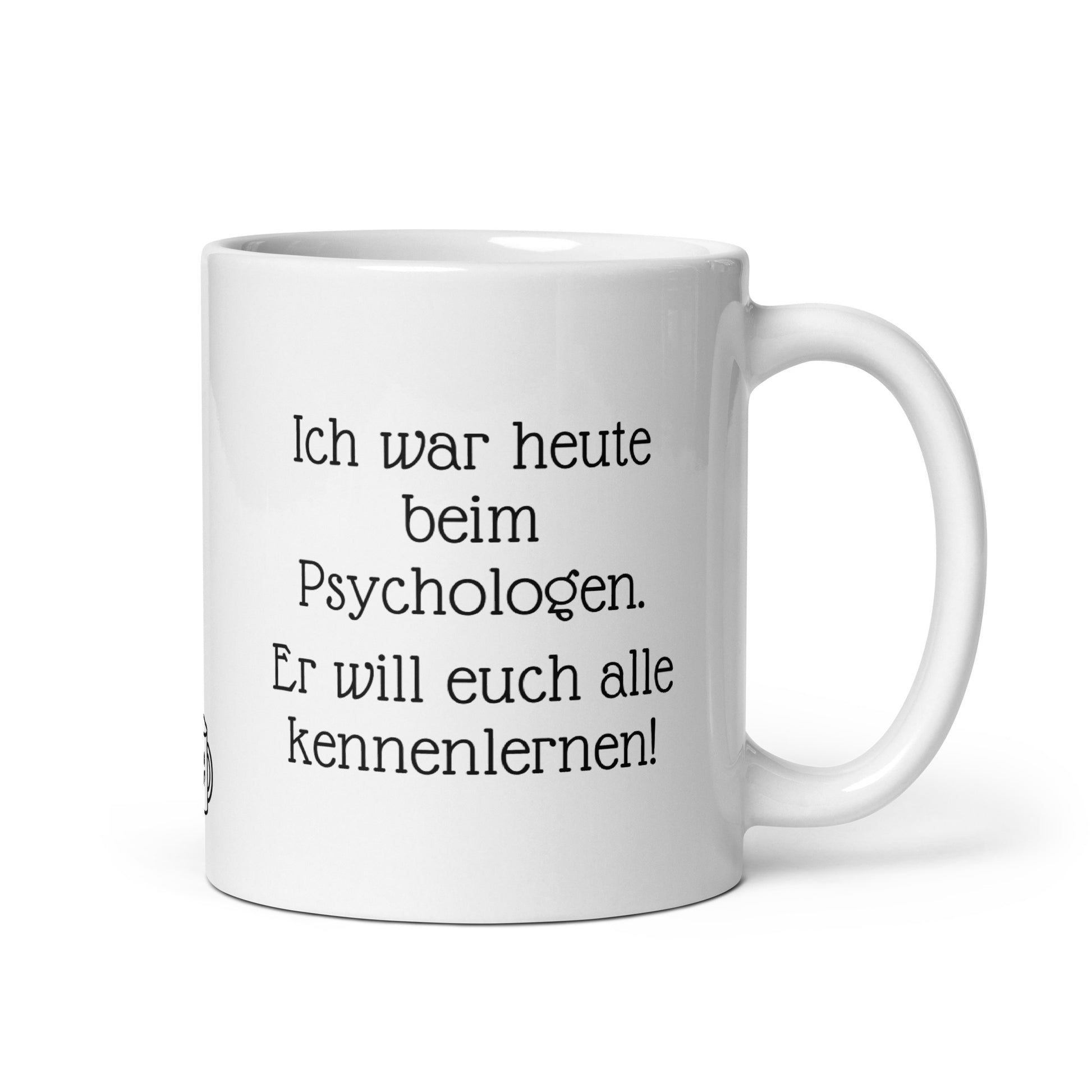 Lustige Sprüche Tasse mit witzig spruch für Büro. Weisse Kaffeetasse mit Humor Text